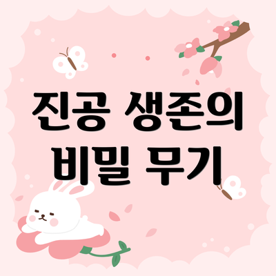 진공 생존의 비밀 무기