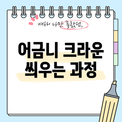 어금니 크라운 씌우는 과정