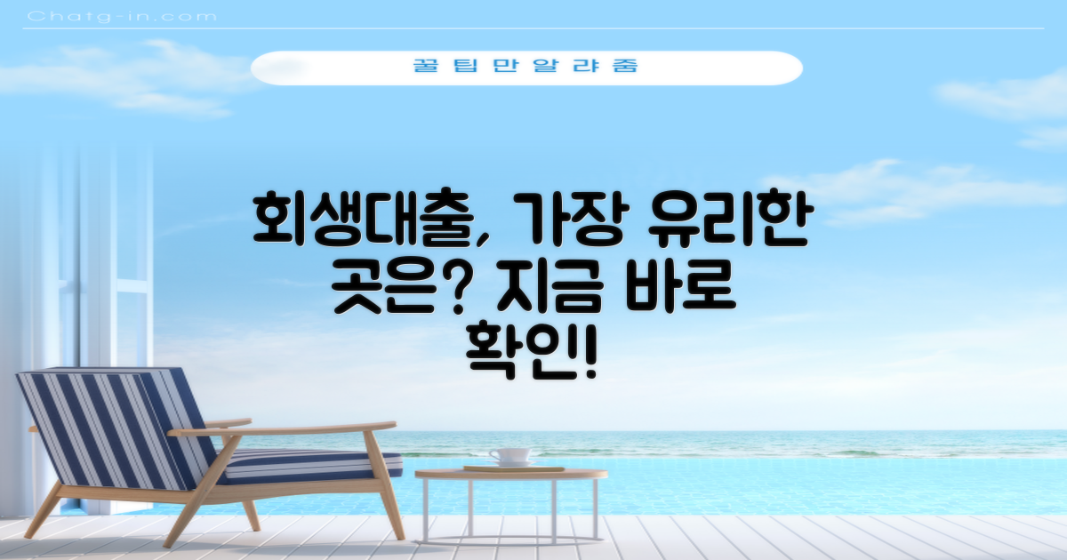 회생대출, 어디가 유리할까?