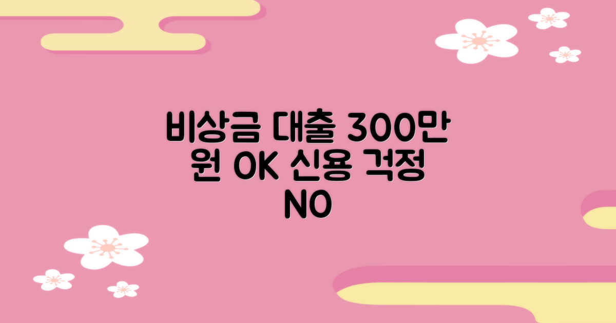 카카오뱅크 비상금 대출, 신용 걱정 NO! 최대 300만 원까지 간편하게!